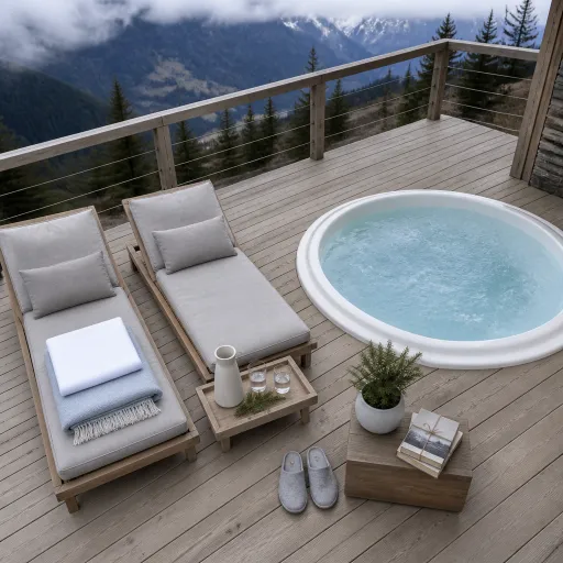 Elegant cabins with a jacuzzi near you for a refined mountain lodge escape
