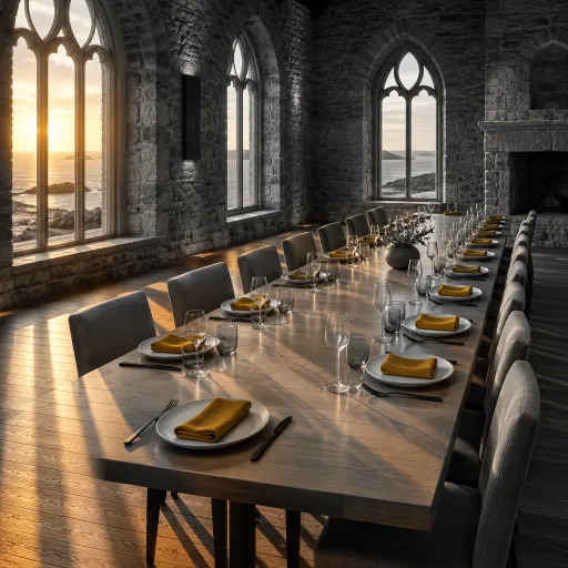 Minard Castle meeting and event spaces capacity for refined gatherings in County Kerry