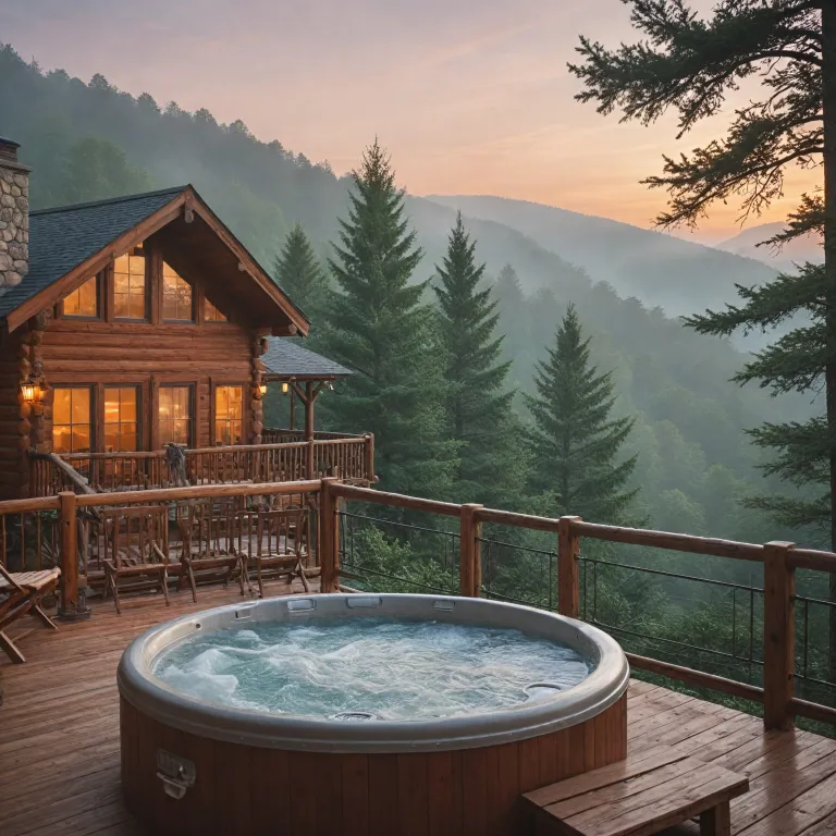 Elegant cabins with jacuzzi in Gatlinburg TN for a smoky mountain escape